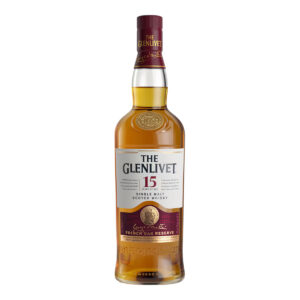 Whisky de malta escocés reserva Glenlivet 15 años