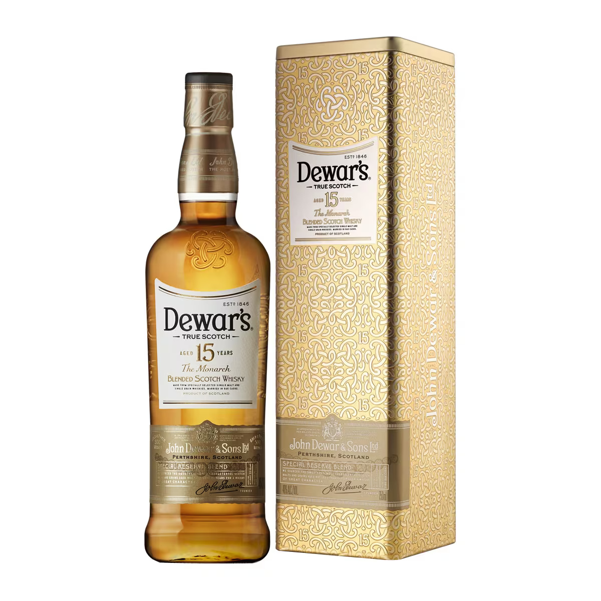 Whisky escocés Dewar's 15 años